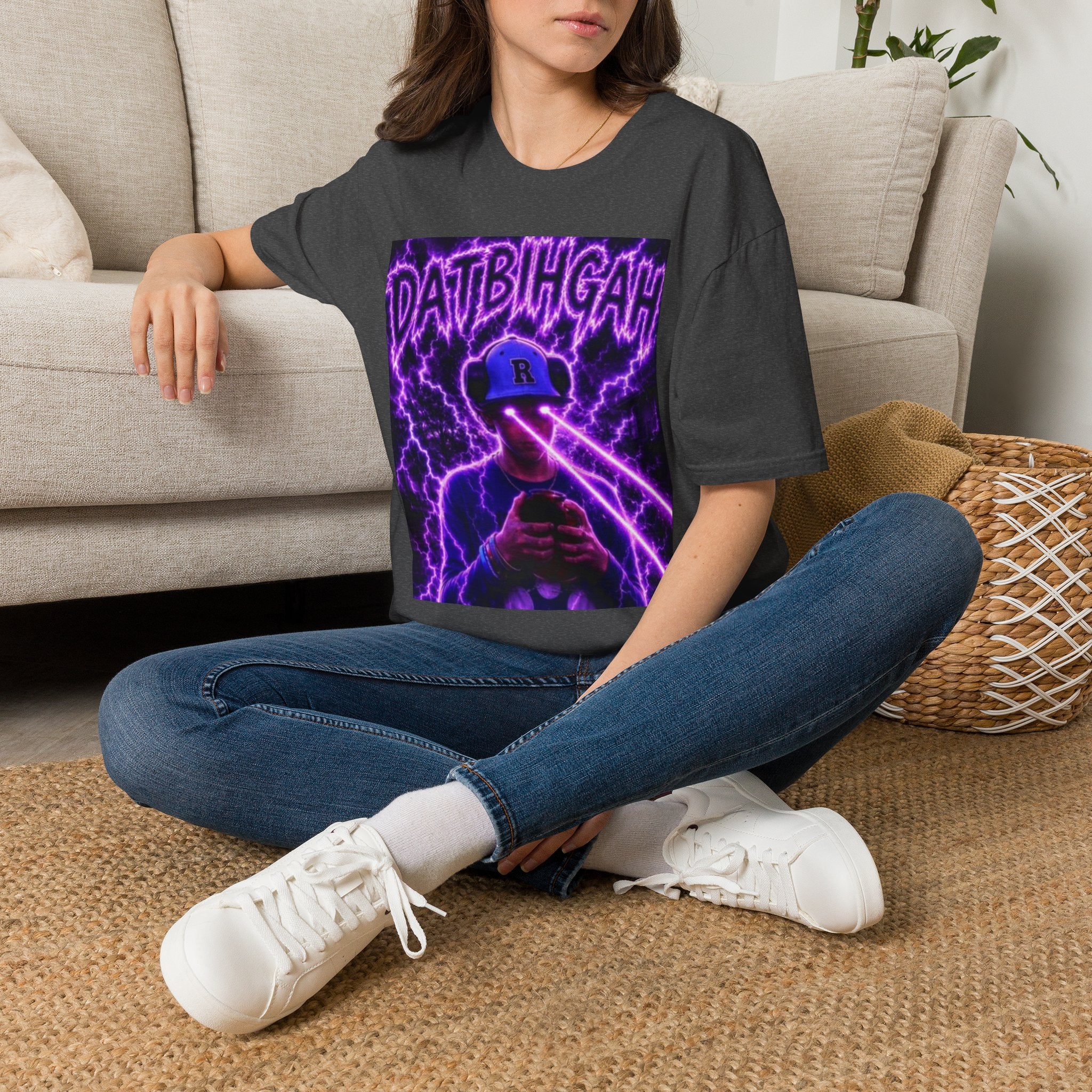 DatBihGah Neon Lightning - Graphic Tee