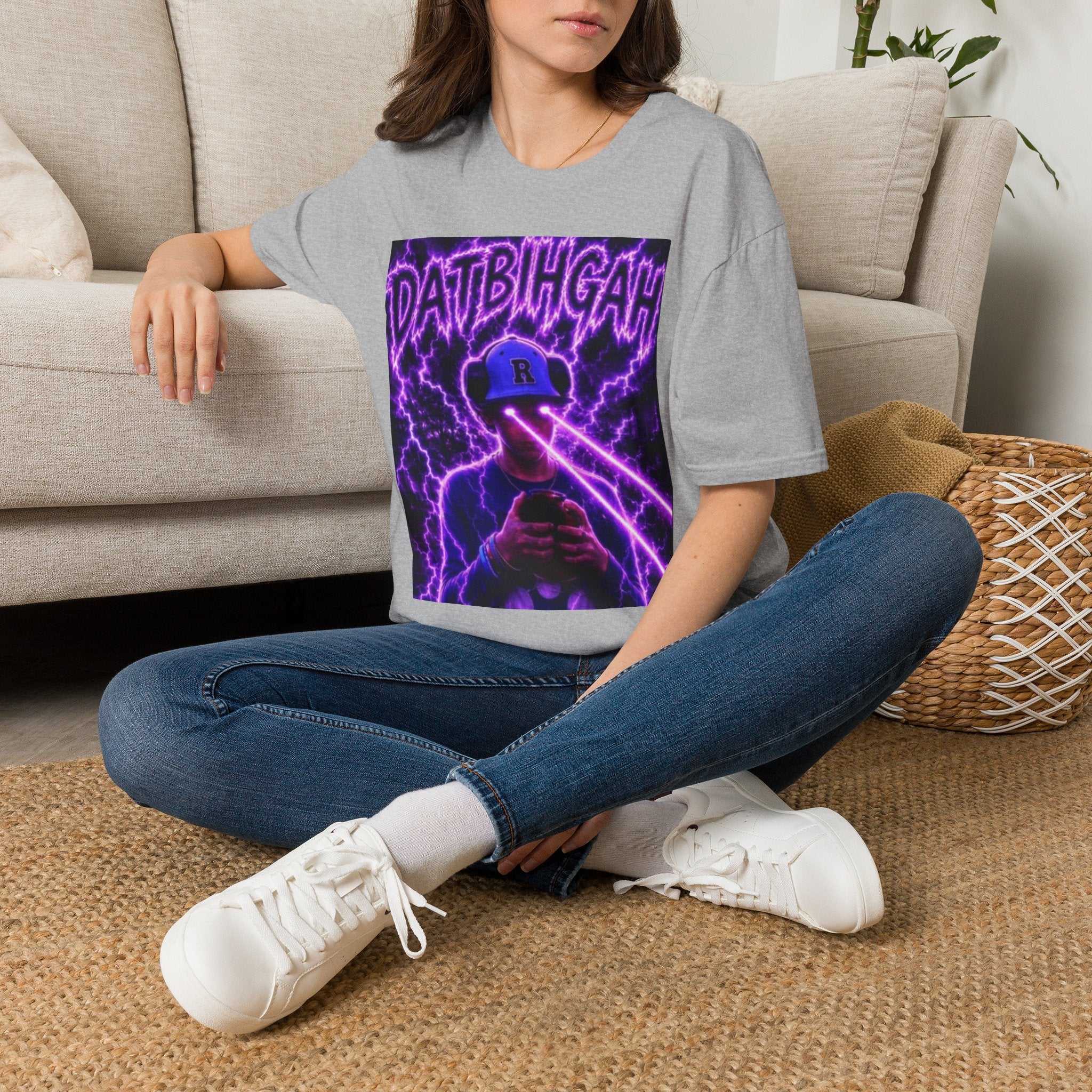 DatBihGah Neon Lightning - Graphic Tee
